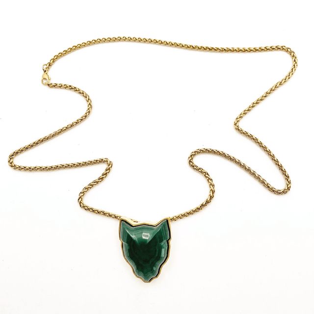 Pendentif panthère malachite - AKIN