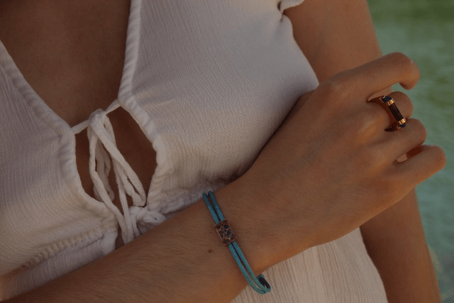 Bracelet cordon pain de sucre améthyste - MOÏ  