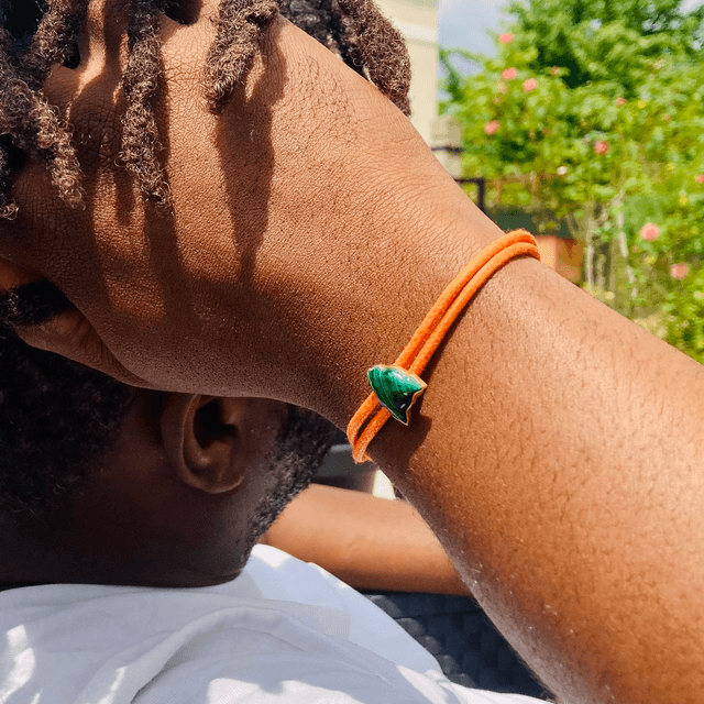 Bracelet panthère malachite - MOÏ  