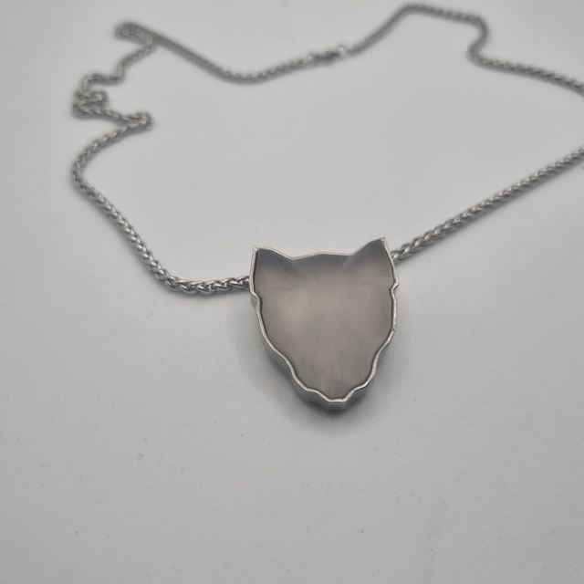 Pendentif panthère cristal de roche - AKIN